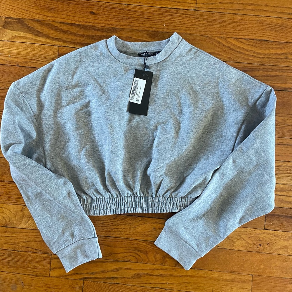 Nasty Gal Cropped Sweatshirt